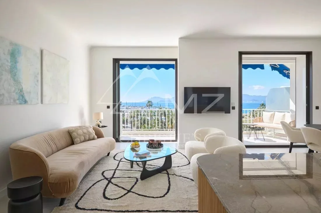 CANNES LA CROISETTE SPLENDIDE APPARTEMENT RENOVE 3 CHAMBRES VUE MER - 4