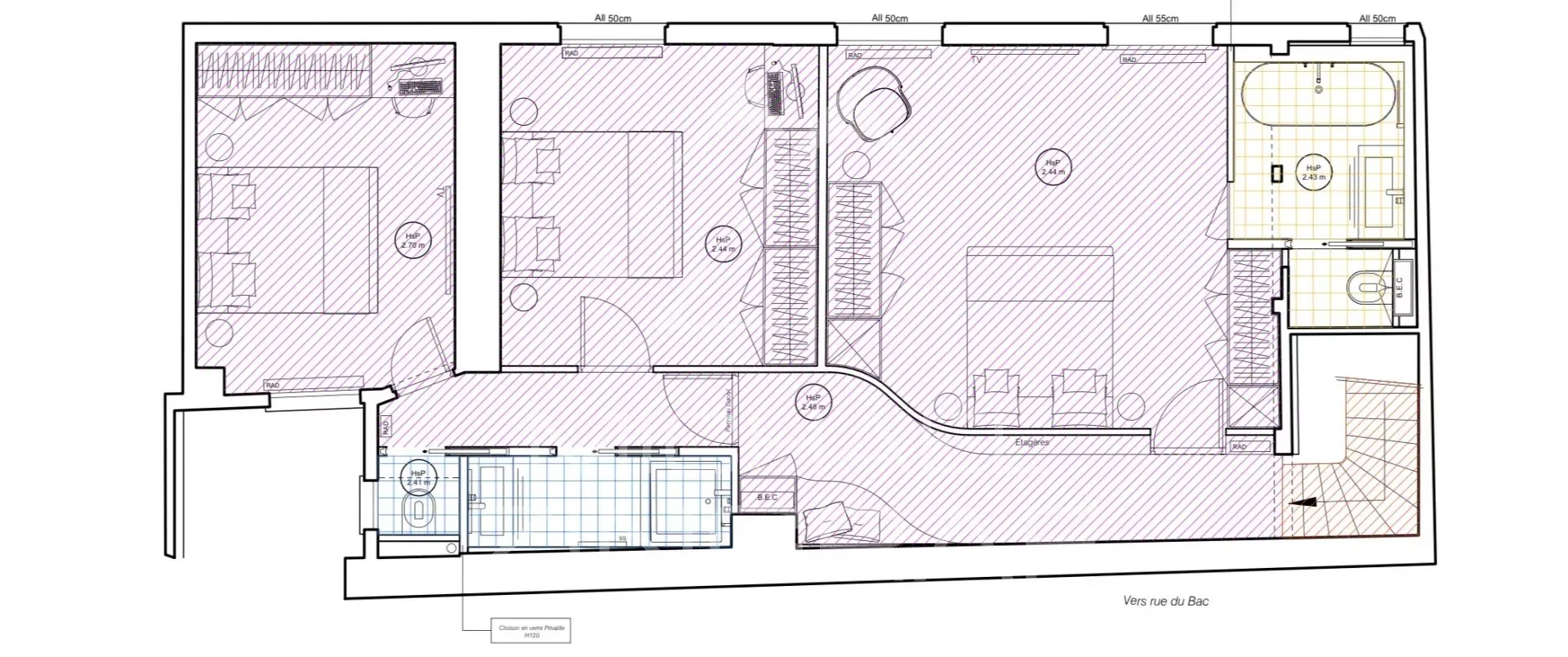 À Vendre - Maison de ville-  4 chambres - Voie Privée - Rue du Bac. - 21