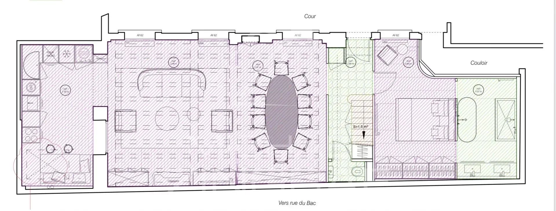 À Vendre - Maison de ville-  4 chambres - Voie Privée - Rue du Bac. - 20