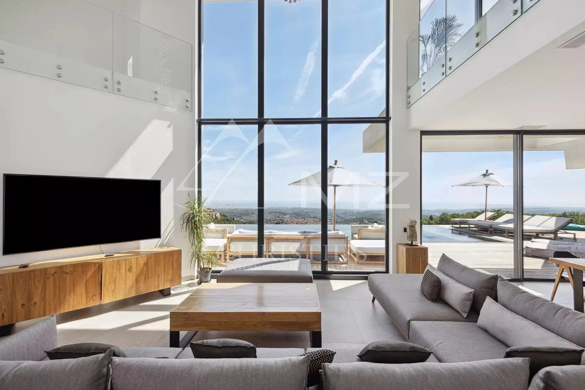 Proche Saint-Paul-de-Vence - Magnifique villa neuve contemporaine vue mer - 5