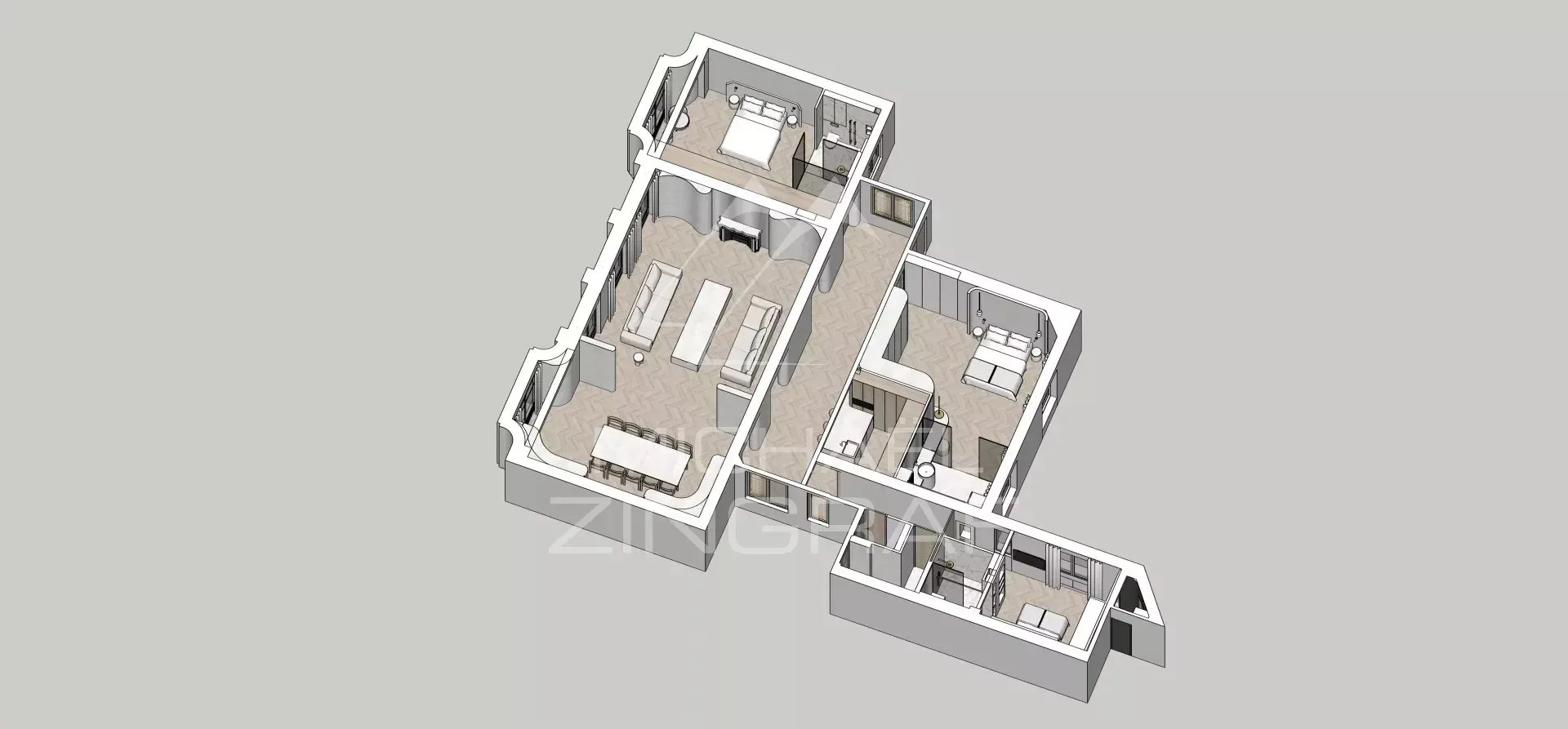 EXCLUSIVITÉ -  AVENUE RAPP - APPARTEMENT DE RÉCEPTION - 3 SUITES - 20