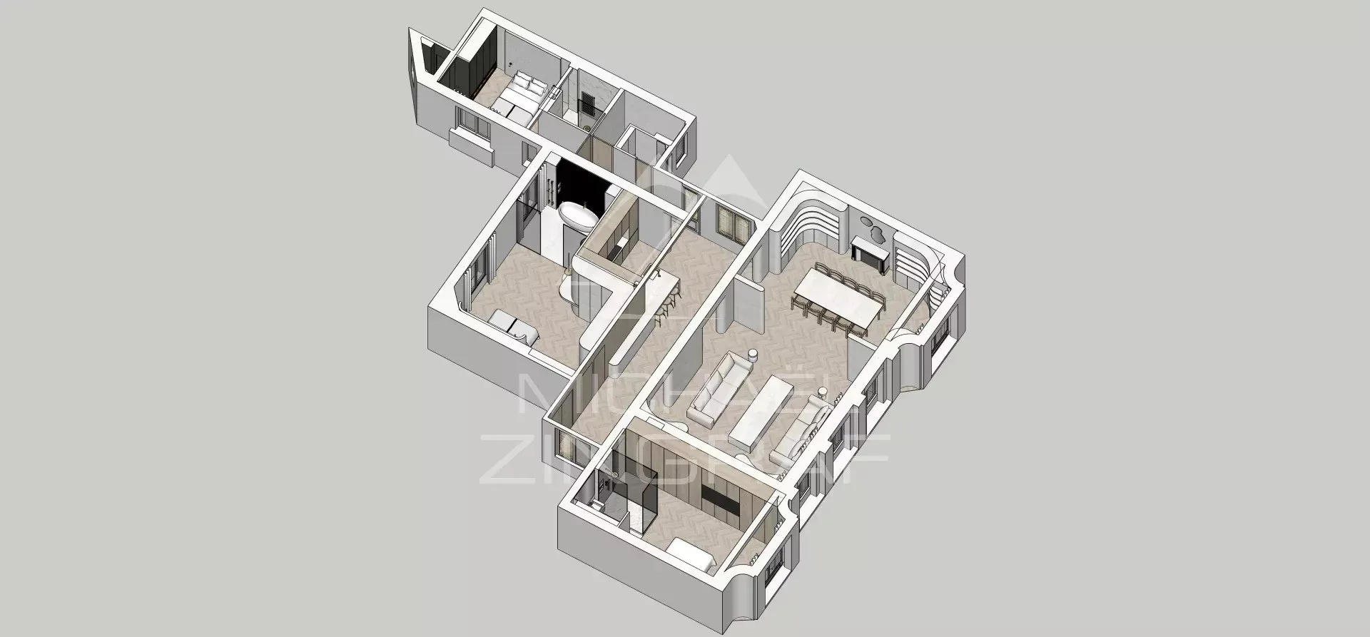EXCLUSIVITÉ -  AVENUE RAPP - APPARTEMENT DE RÉCEPTION - 3 SUITES - 22
