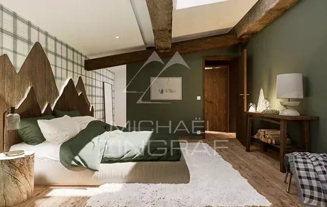 Appartement T5 séjour plafond cathédrale - Petite copropriété "esprit chalet" - 6