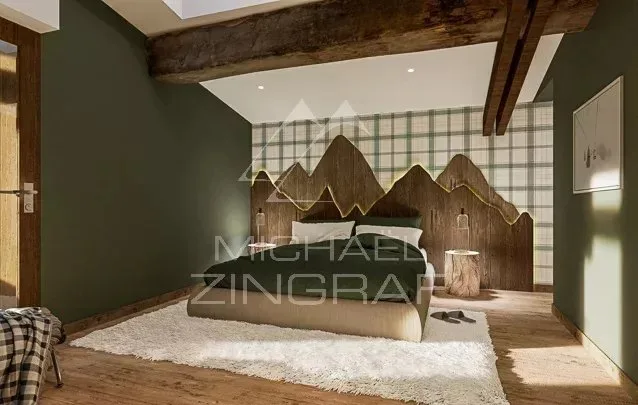 Appartement T5 séjour plafond cathédrale - Petite copropriété "esprit chalet" - 8