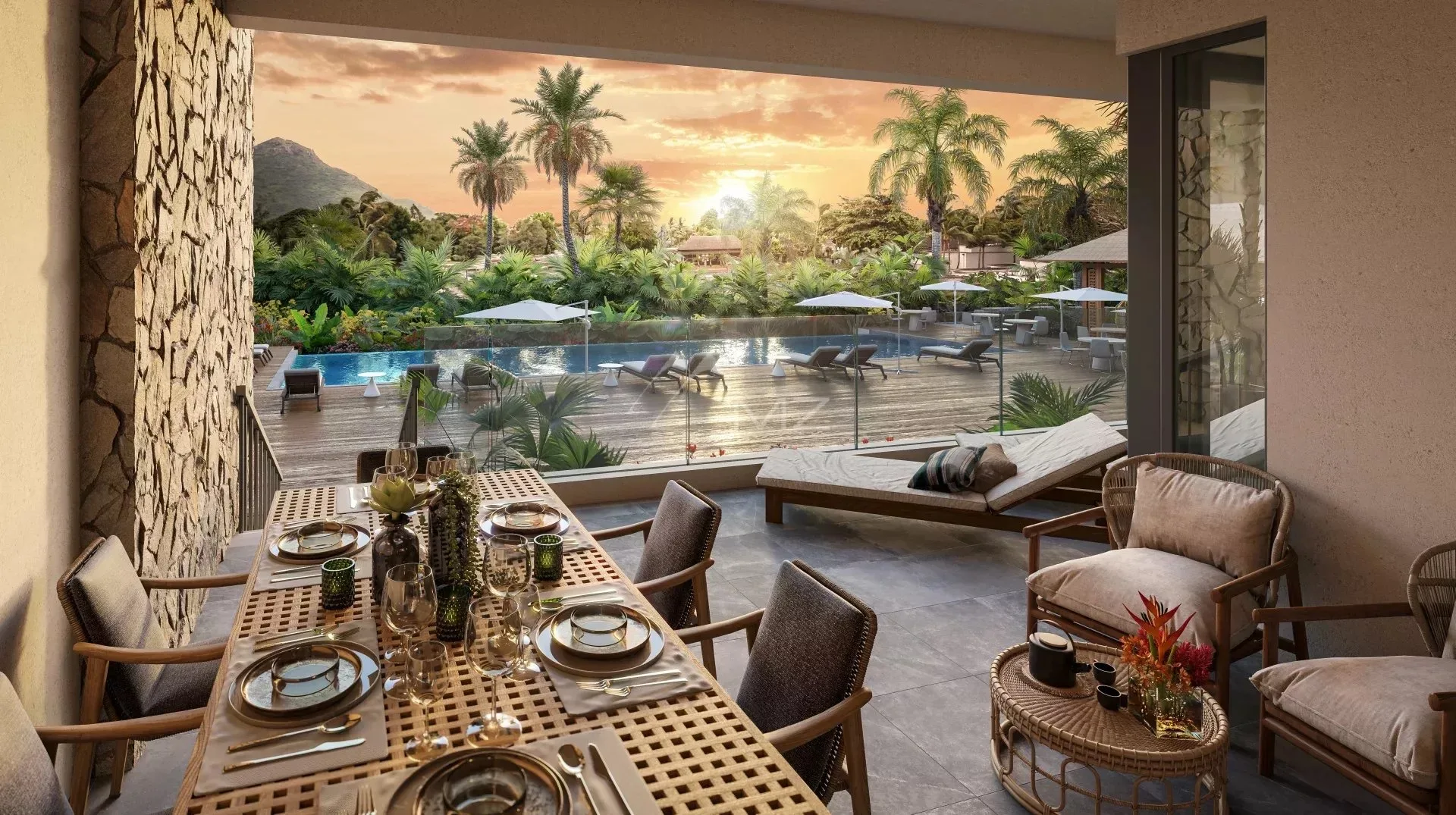 Sanctuaire Serein - Penthouse 3 Chambres - Flic En Flac - 2