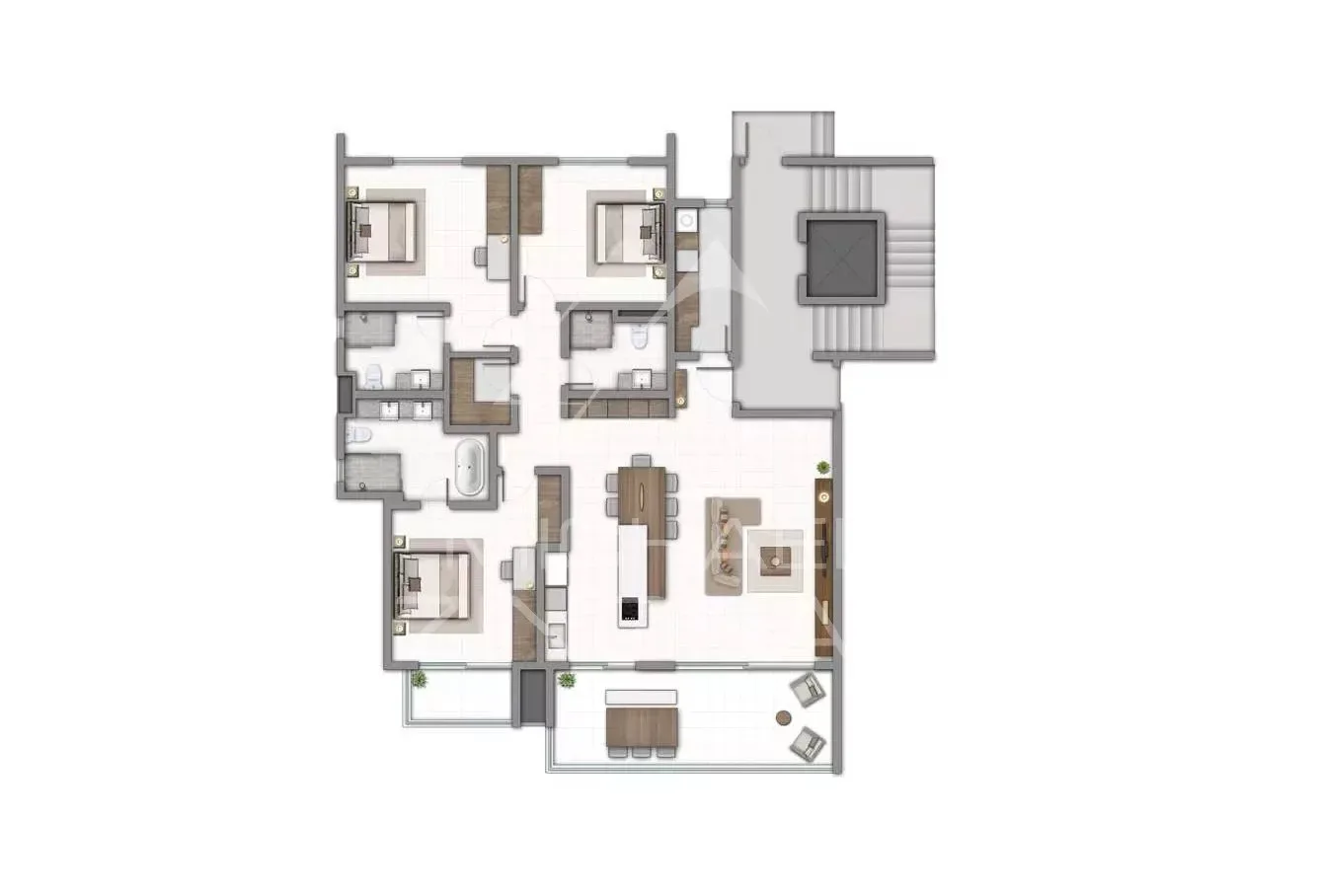 Appartement 3 chambres - RDC - Pointe aux cannoniers - 16