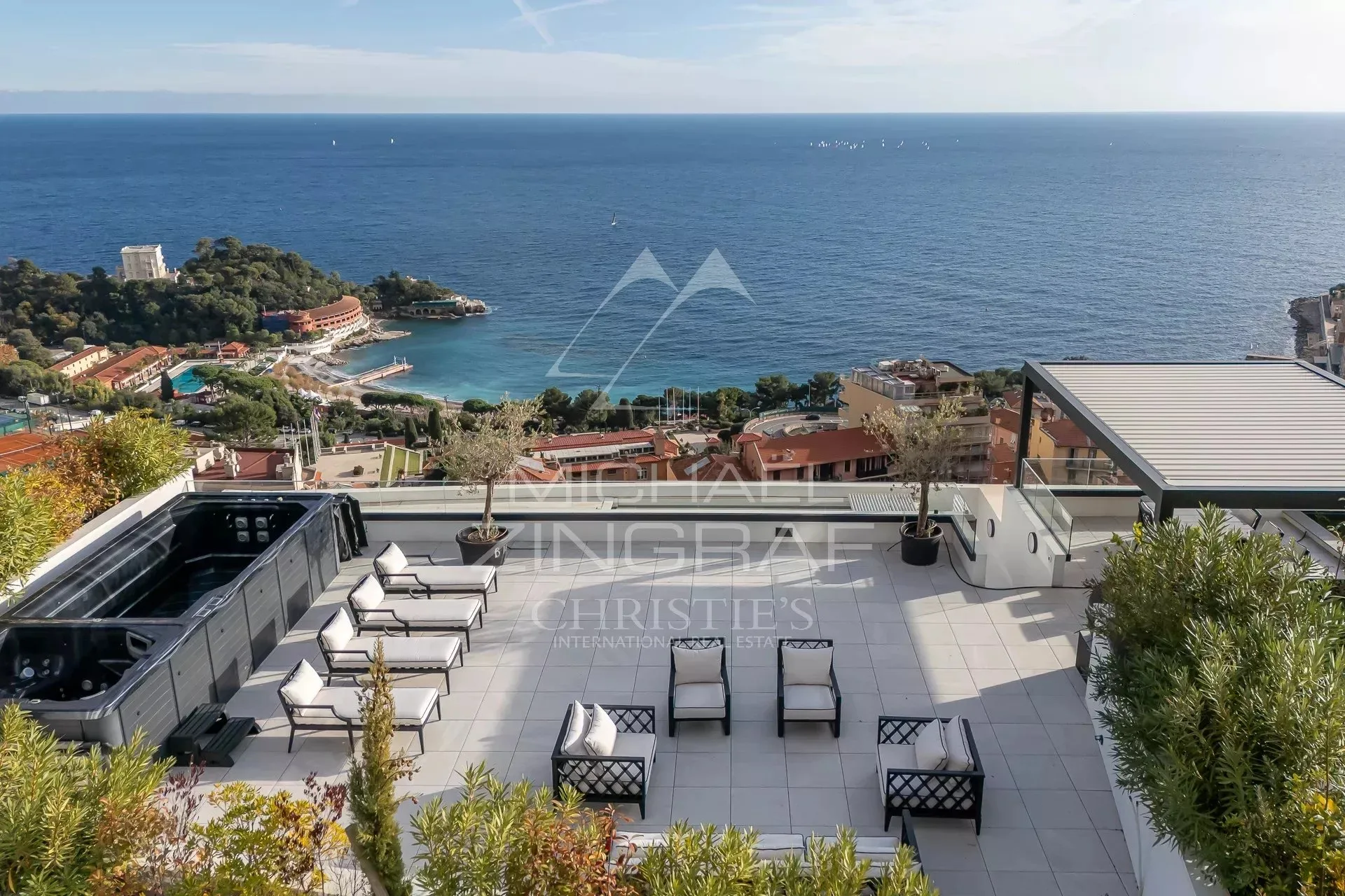 Penthouse - solarium - vue mer panoramique proche de Monaco - 12