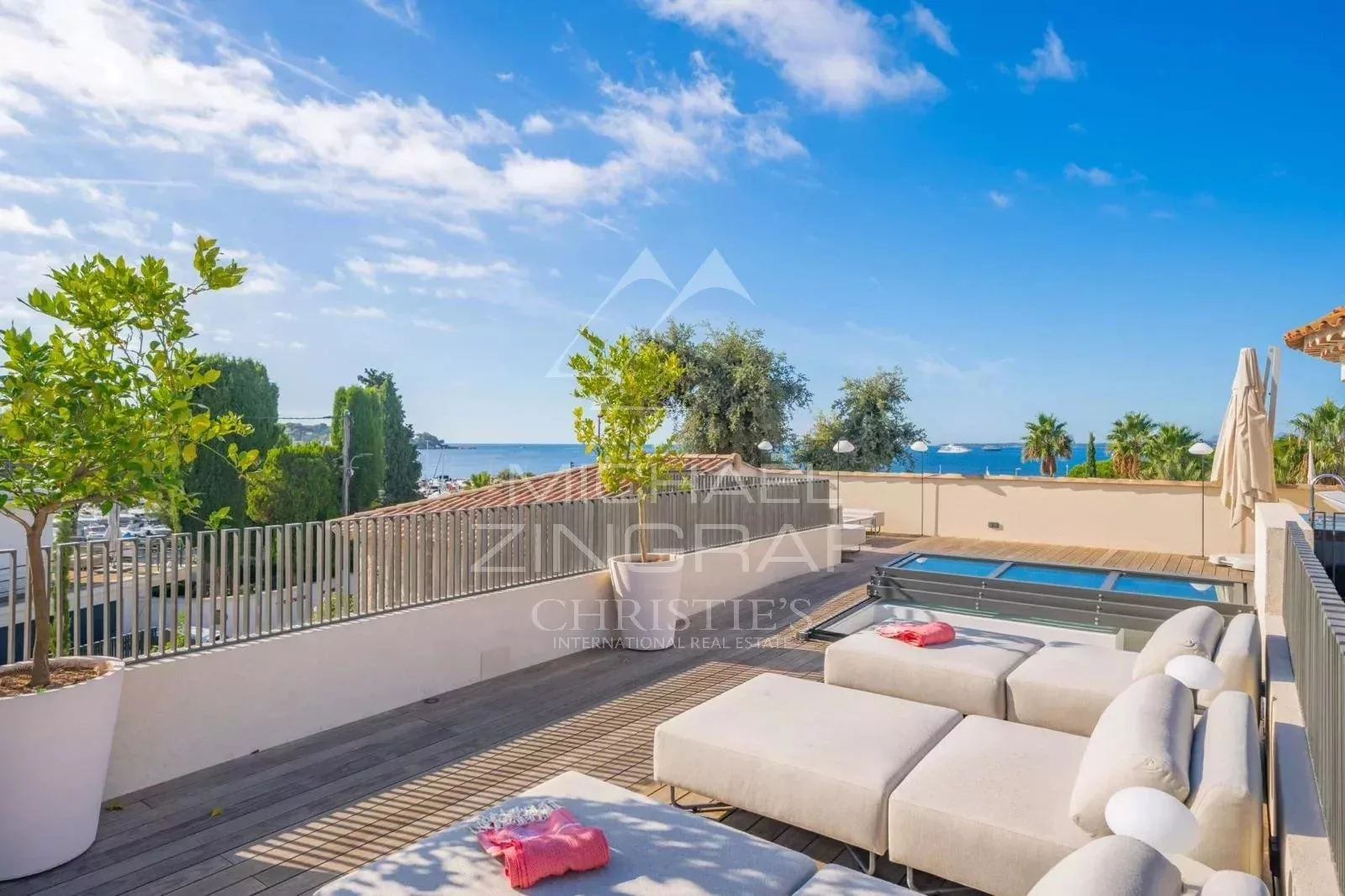 Cap d'antibes Versant Ouest - Propriété contemporaine première ligne - vue mer panoramique - 7