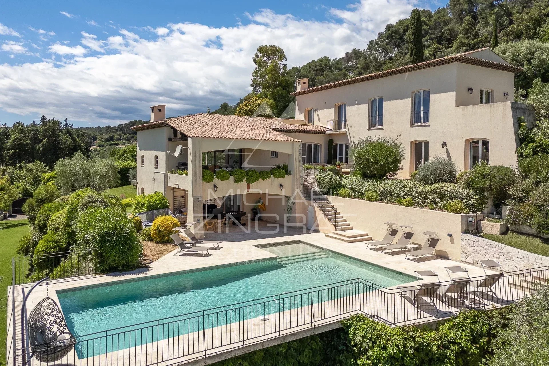La Colle-sur-Loup : Villa provençale avec vue mer - 3