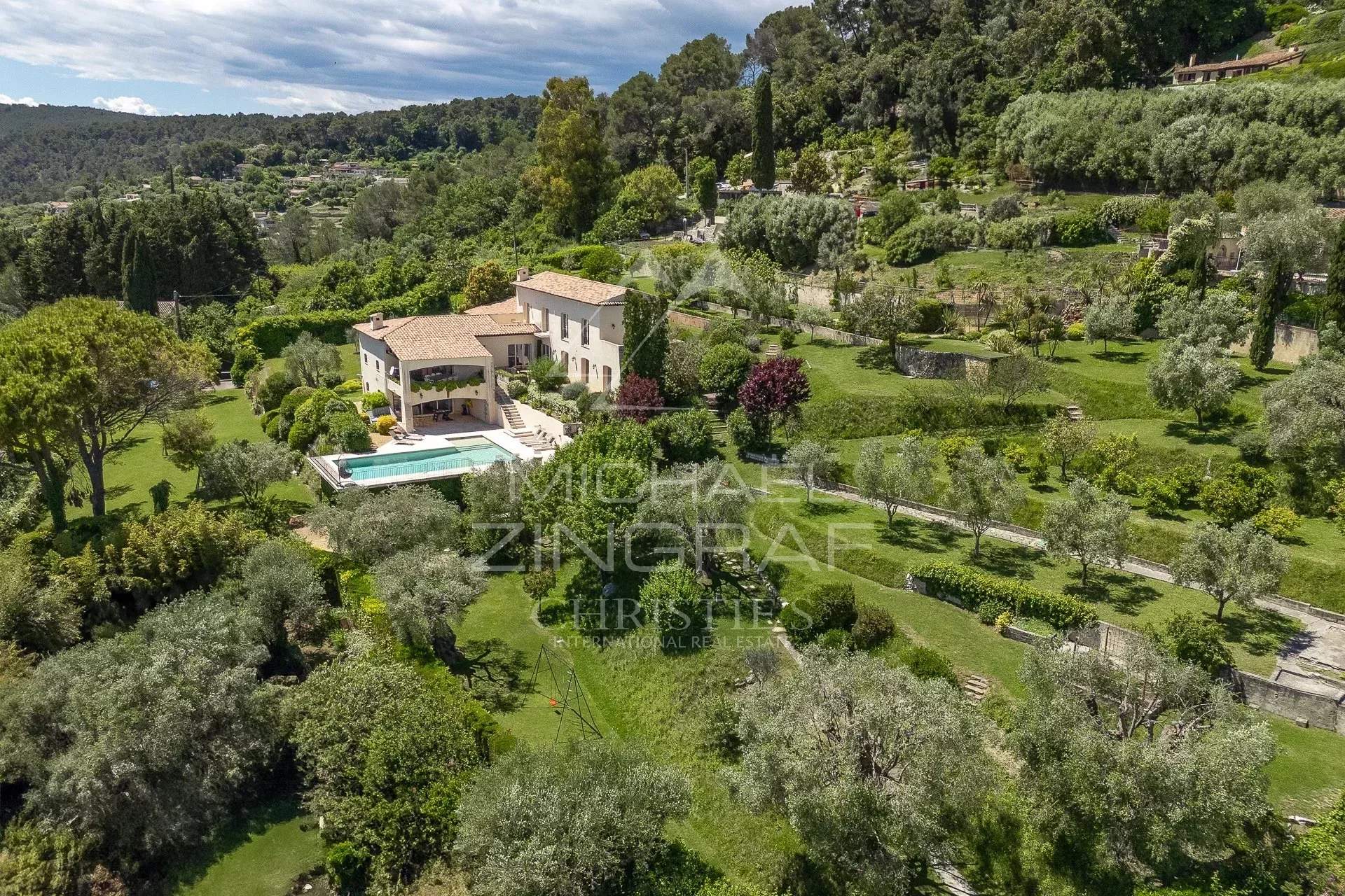 La Colle-sur-Loup : Villa provençale avec vue mer - 4