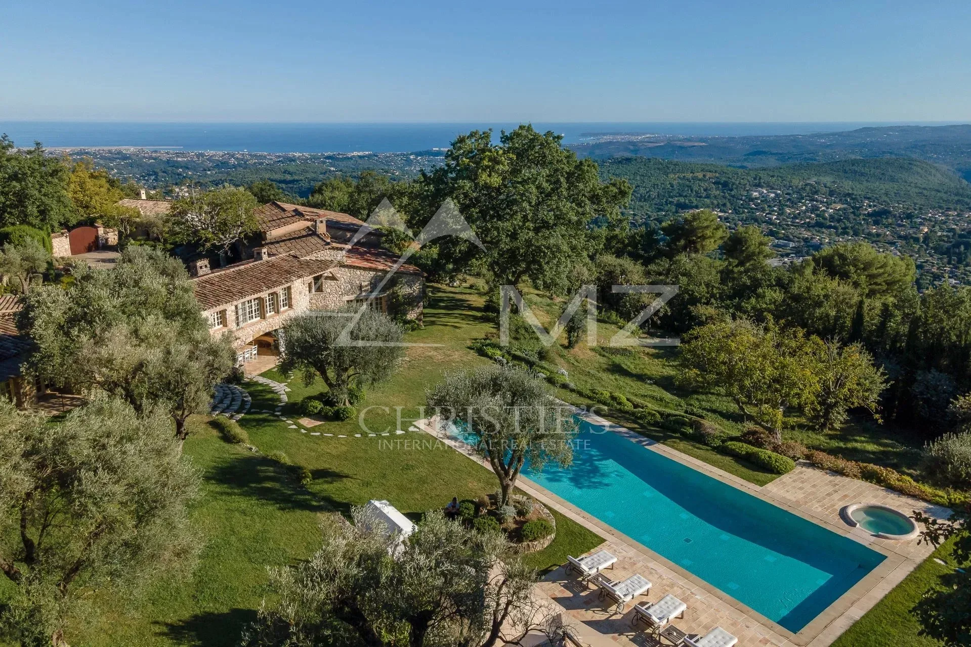 Proche Saint-Paul-de-Vence - Sublime bergerie avec vue mer panoramique - 11