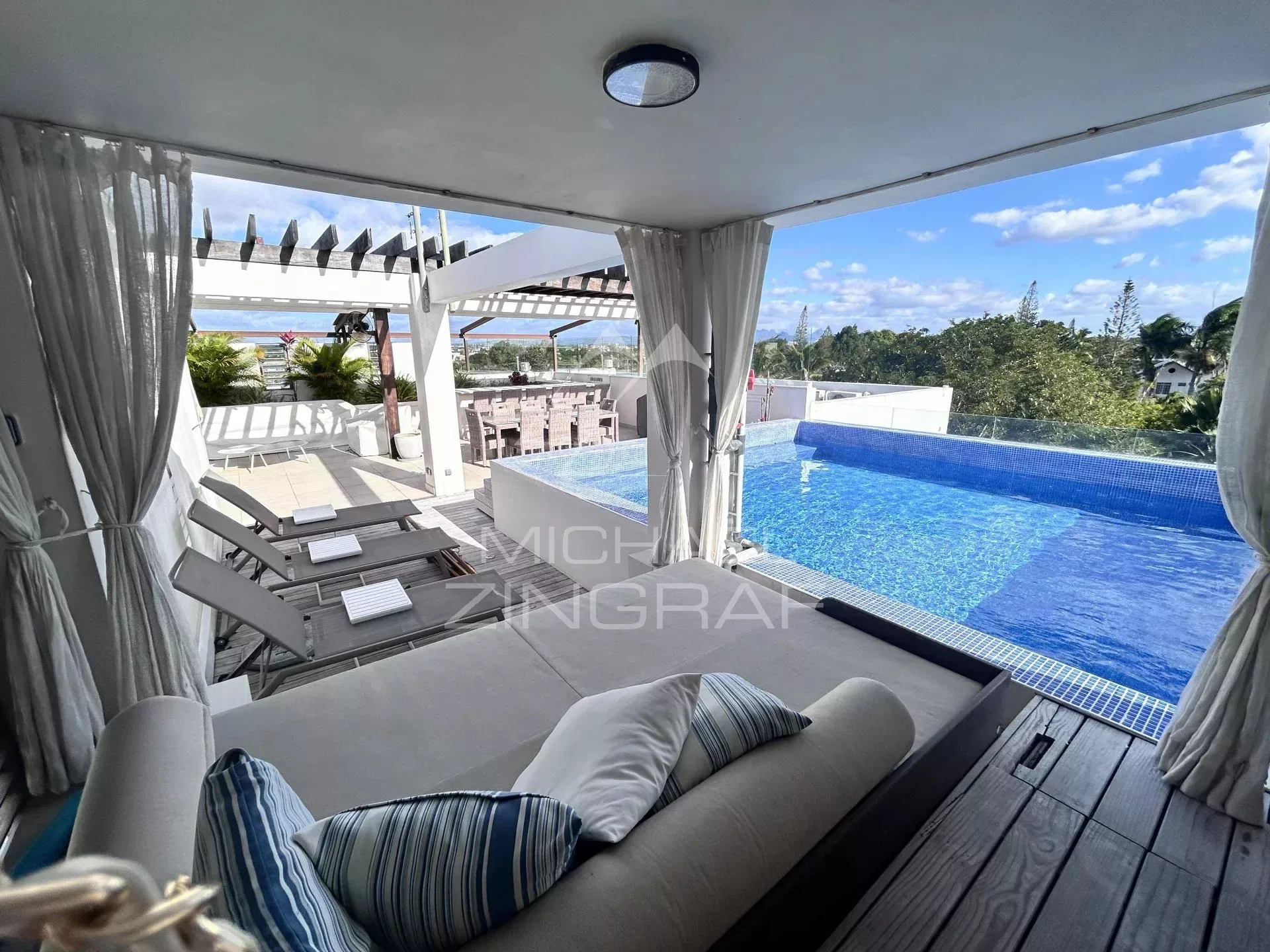 Penthouse - accessibilité plage privée - à Pereybere - 6