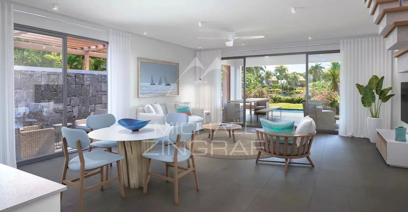 Vivre entre nature et lagon – Duplex d’exception à Pointe d’Esny Le Village - 3