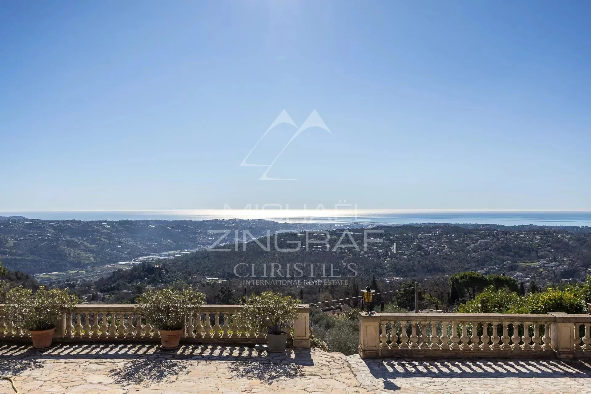 Proche Saint-Paul-de-Vence - Propriété vue mer panoramique - 13