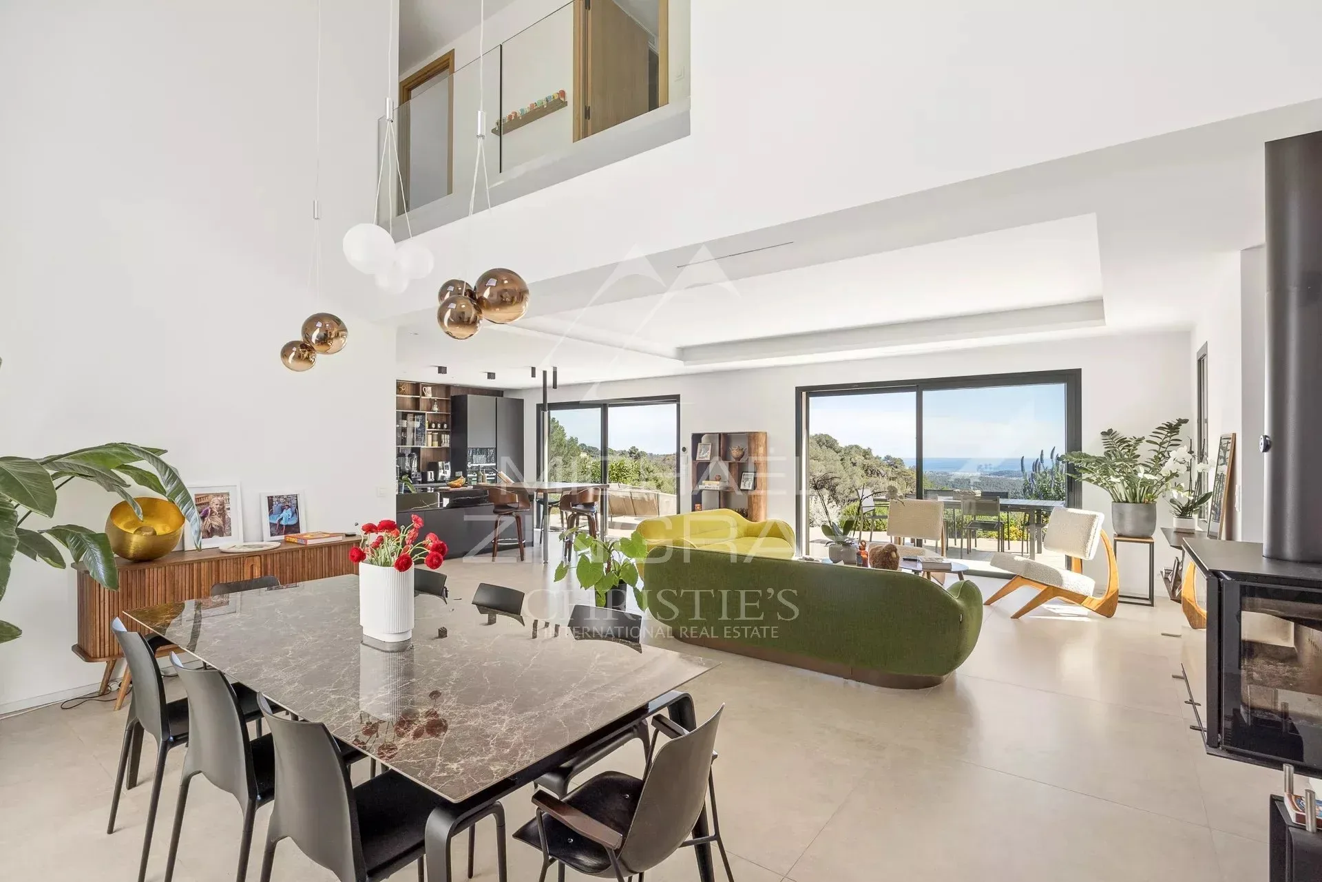Tourrettes-sur-Loup : Propriété provençale moderne avec vue panoramique sur la mer et les collines - 5