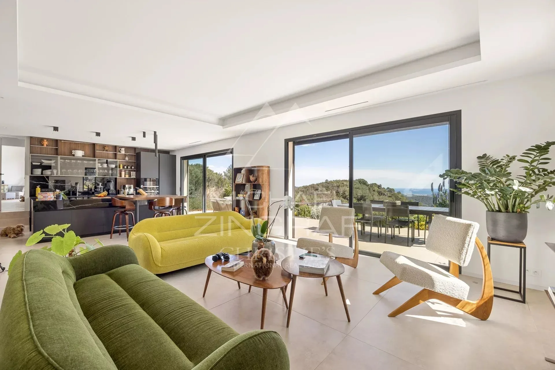 Tourrettes-sur-Loup : Propriété provençale moderne avec vue panoramique sur la mer et les collines - 8