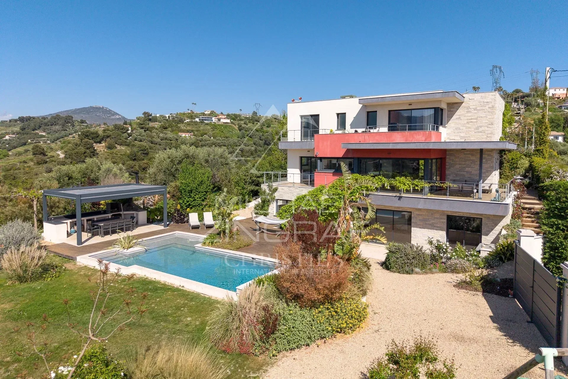 Nice - Crémat -  Villa contemporaine avec vue panoramique - 2