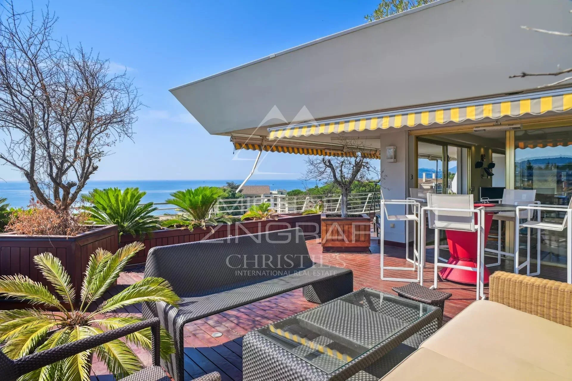 T3 A RENOVER - CANNES, CROIX DES GARDES – VUE MER PANORAMIQUE - 4