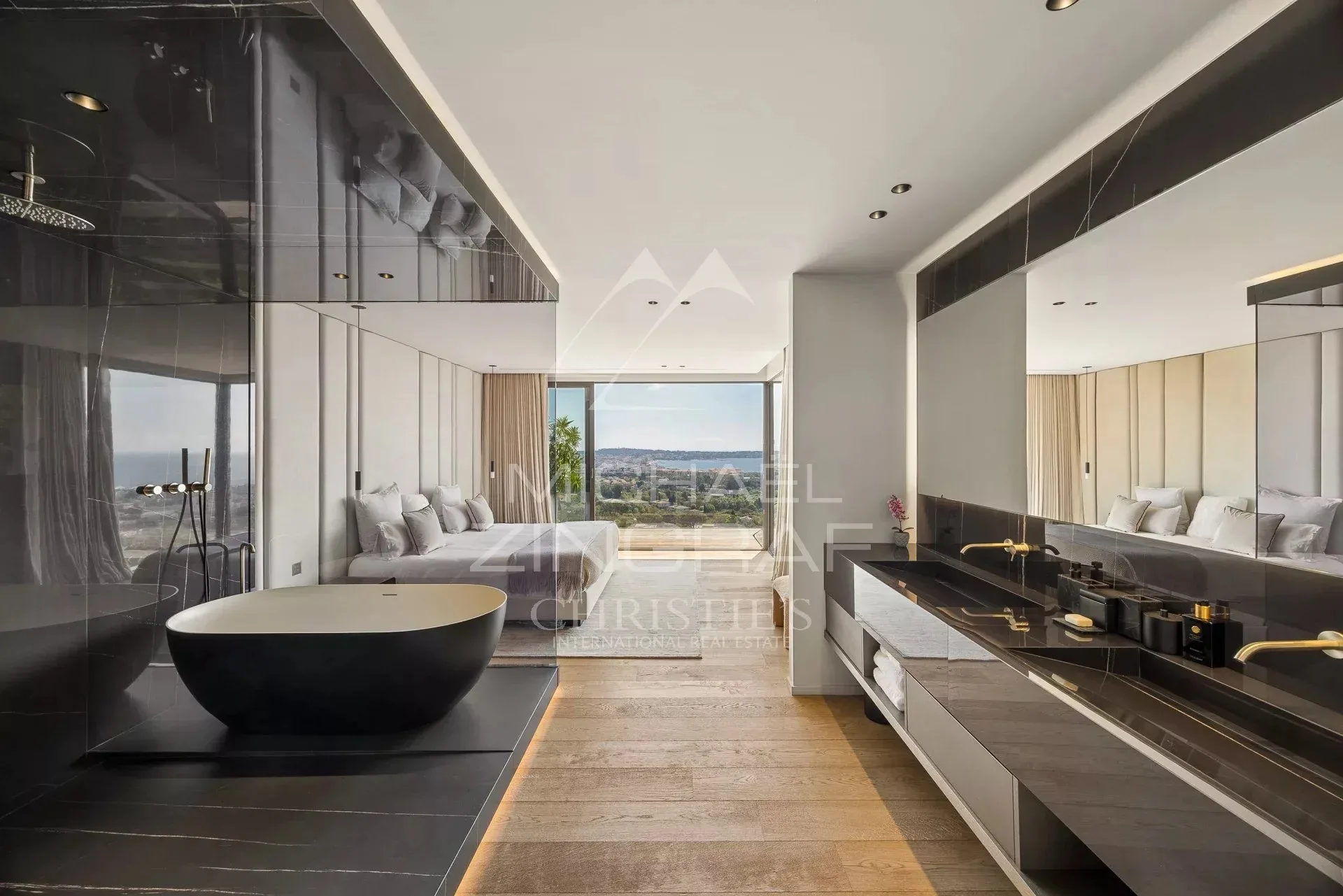 Aux portes de Cannes - Villa d’architecte neuve avec vue mer panoramique - 9