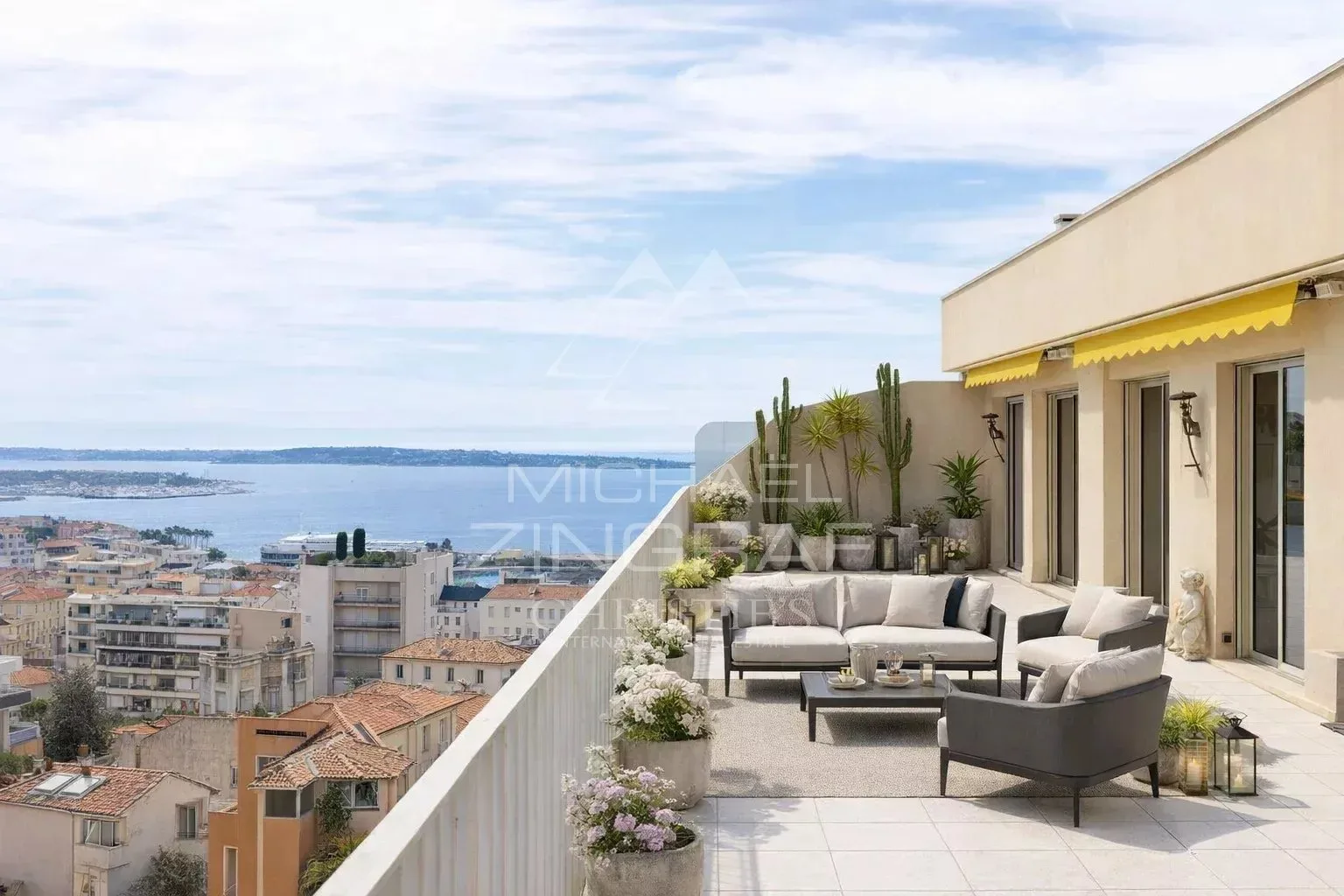 Rare, Penthouse a rénover - Cannes – Vue panoramique - 2