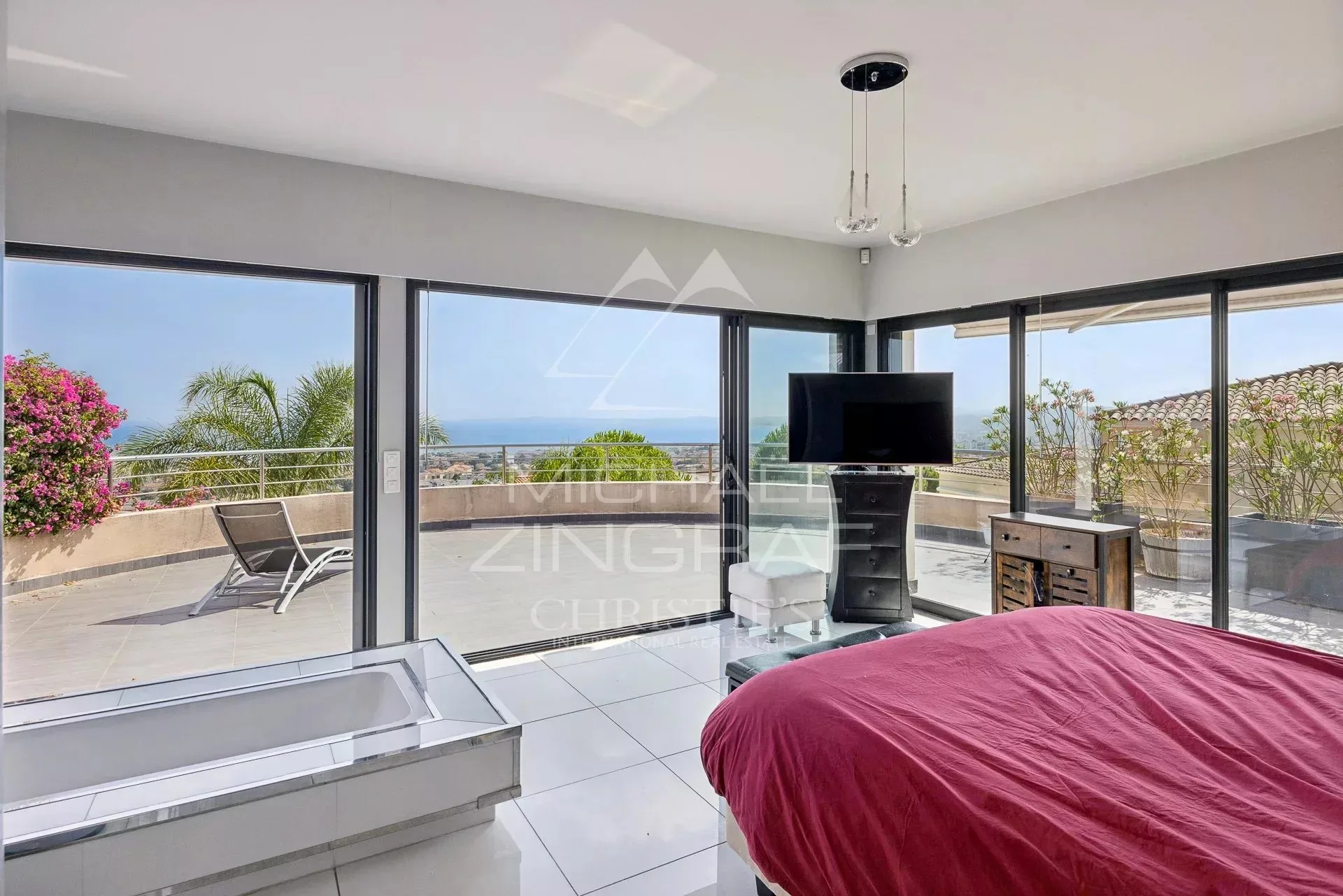 Proche Nice - Domaine privé et vue mer panoramique - 10