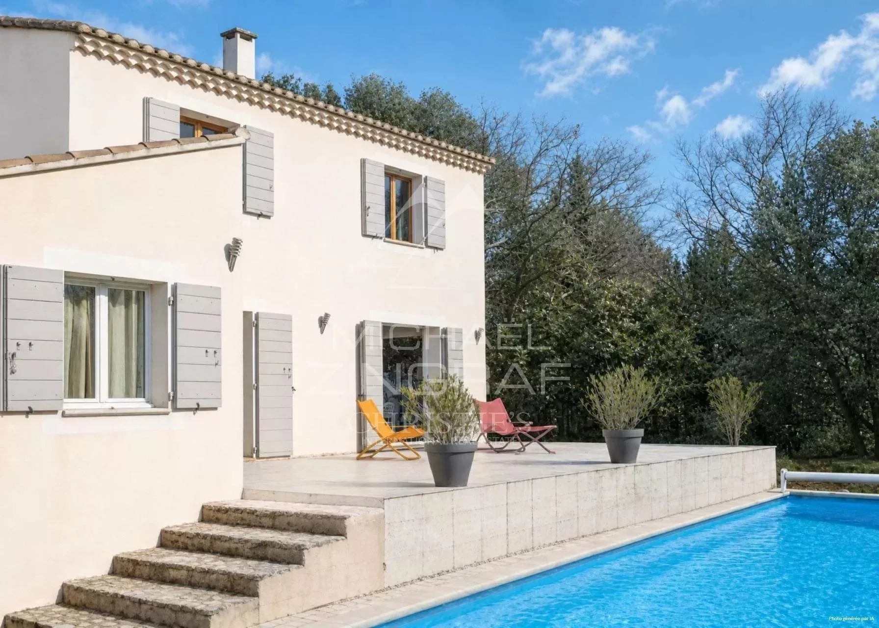 Cabrières-d'Avignon - Belle maison avec terrain boisé et piscine proche du village - 3