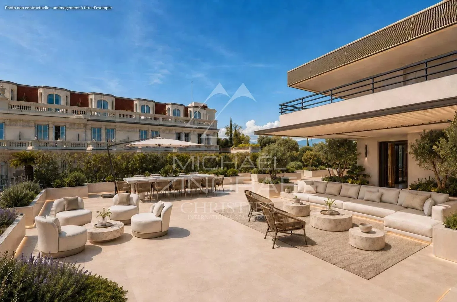 EXCLUSIVITE - CANNES Proche Carlton - Appartement d'exception avec spacieuse terrasse  vue mer - 3