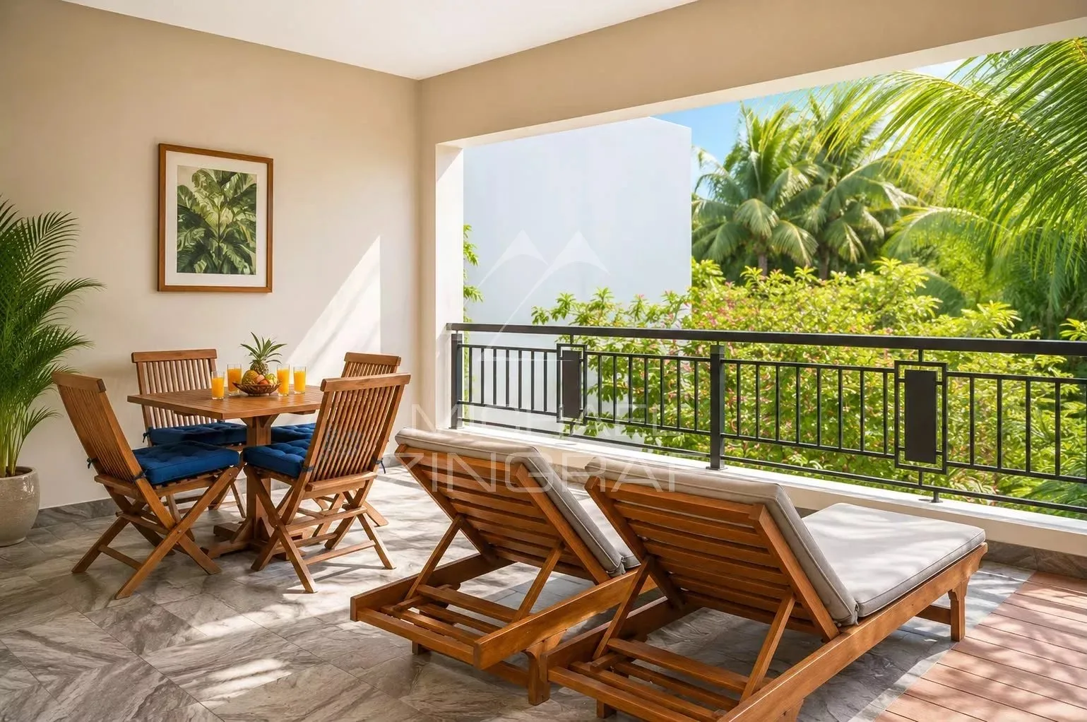 Appartement 2 chambres avec plunge pool privée à Bain Bœuf - 12
