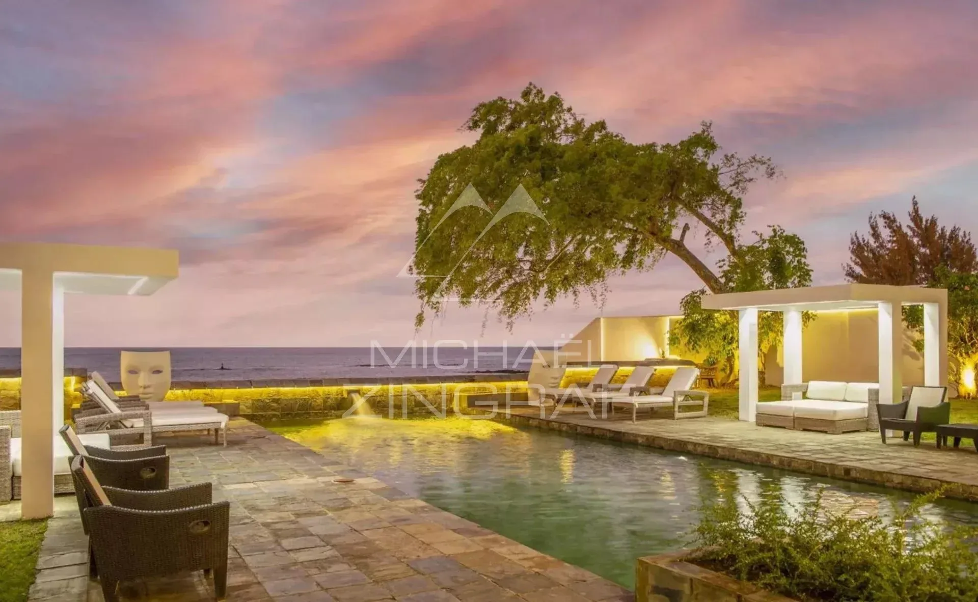 Île Maurice – Villa d’Exception de 4 Chambres Pieds dans l’Eau avec Vue Panoramique sur l’Océan à Pointe aux Canonniers - 20