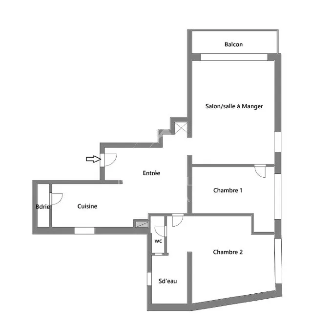 A vendre - 2 Chambres - Exelmans - Balcon - 13