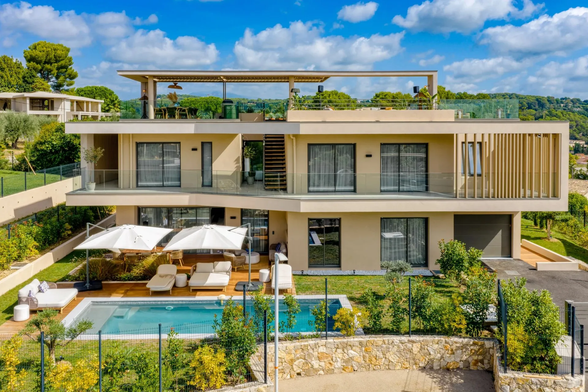 Mougins - Villa contemporaine avec vue mer - 5 chambres - 3