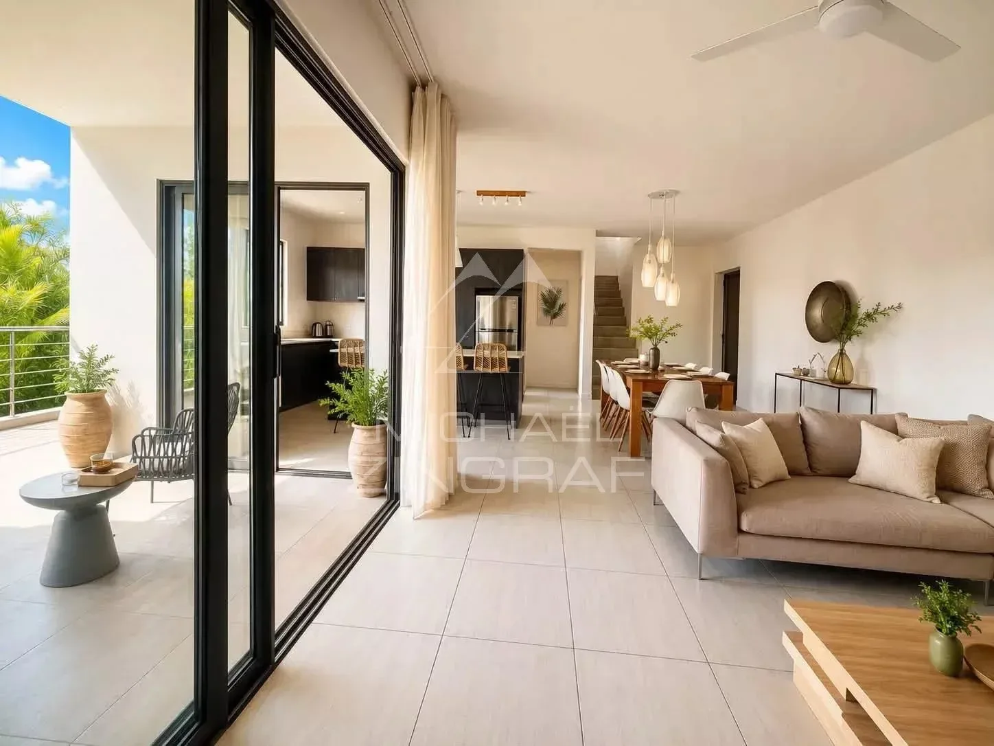 Élégant Appartement 3 Chambres avec Rooftop Privé à Flic en Flac - 7