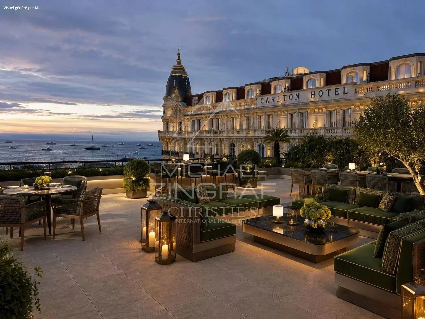 EXCLUSIVITE - CANNES Proche Carlton - Appartement d'exception avec spacieuse terrasse  vue mer - 2