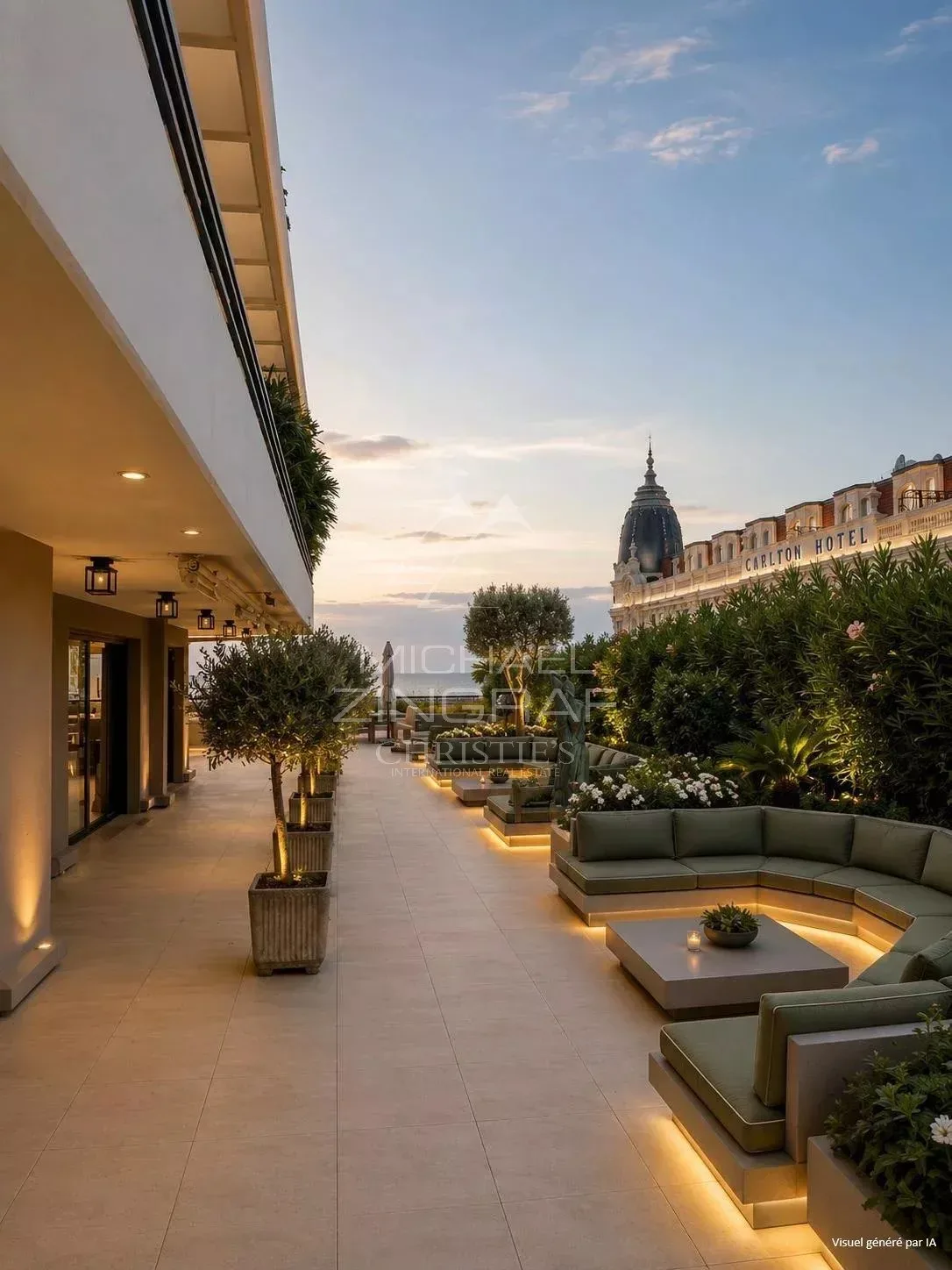 EXCLUSIVITE - CANNES Proche Carlton - Appartement d'exception avec spacieuse terrasse  vue mer - 5