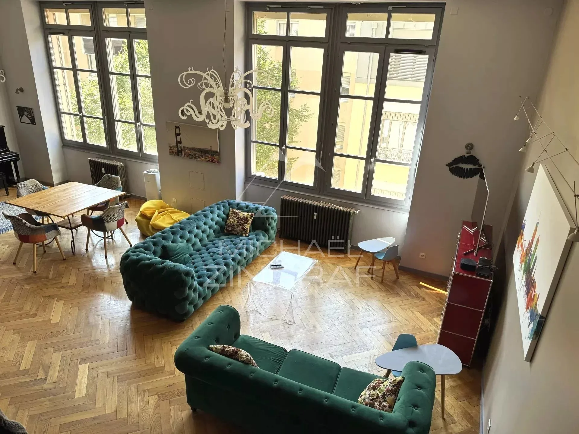 Lyon 6e Place Puvis de Chavannes - Loft familial rénové -  4 chambres & bureau - 9