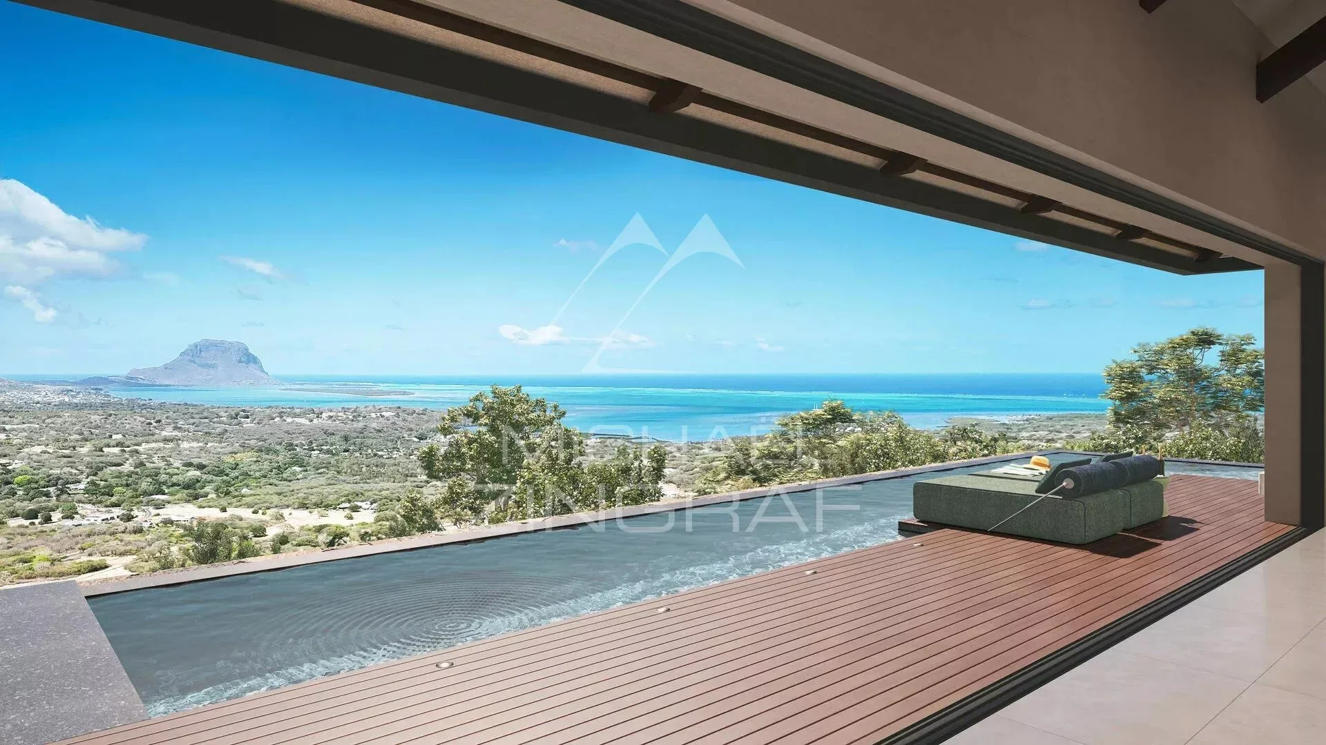 Villa de luxe avec vue panoramique sur Le Morne Brabant - 2