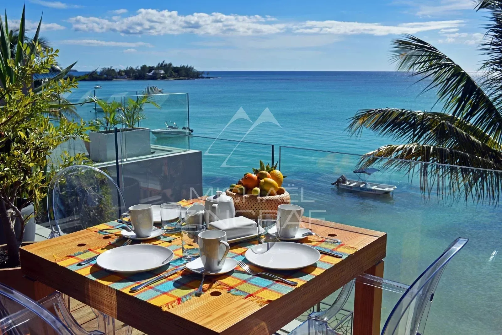 Élégant appartement 2 chambres en bord de mer à Pereybere