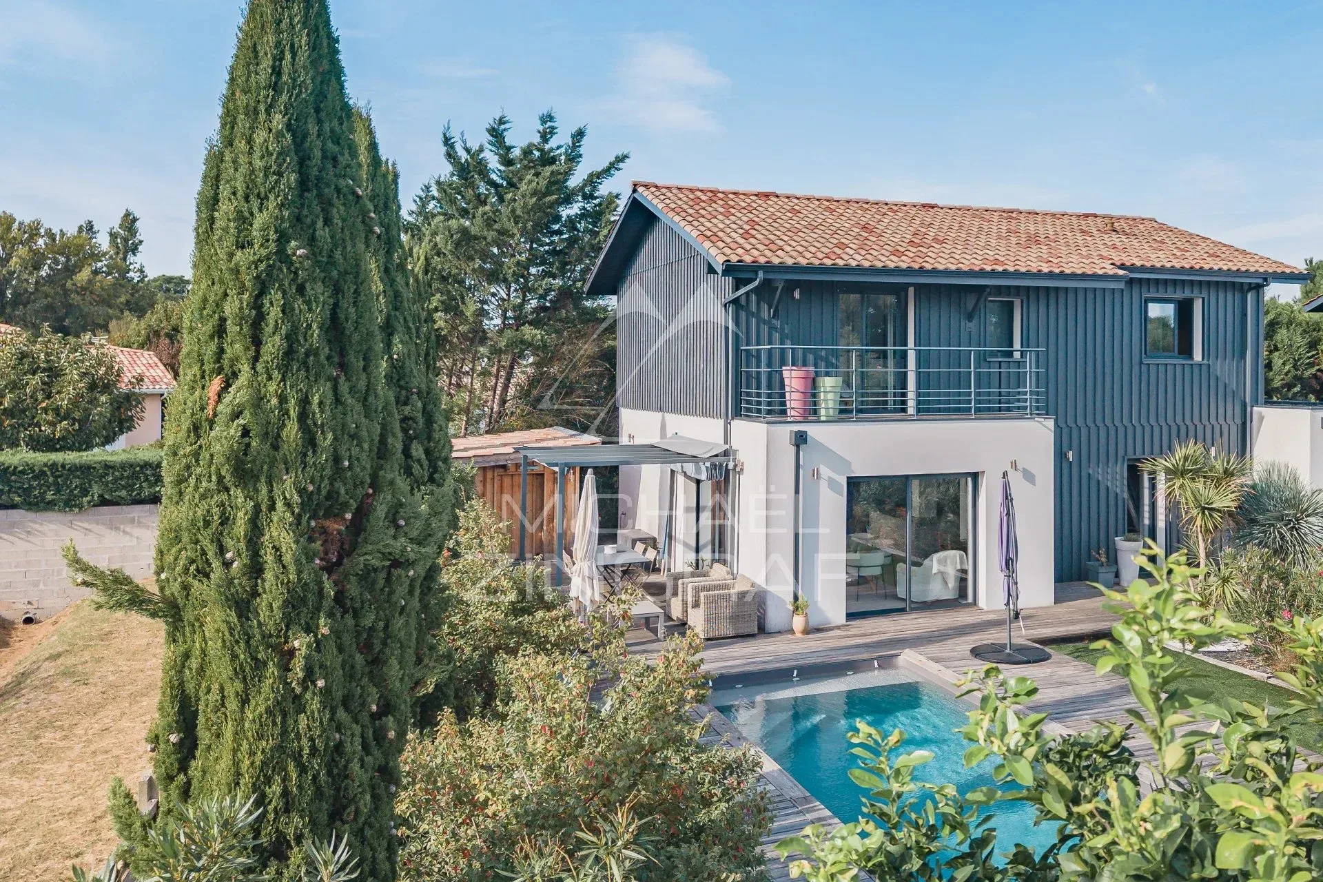 LA TESTE DE BUCH - VILLA CONTEMPORAINE AVEC PISCINE 4 CHAMBRES PISCINE TERRASSE PROCHE BASSIN - 14