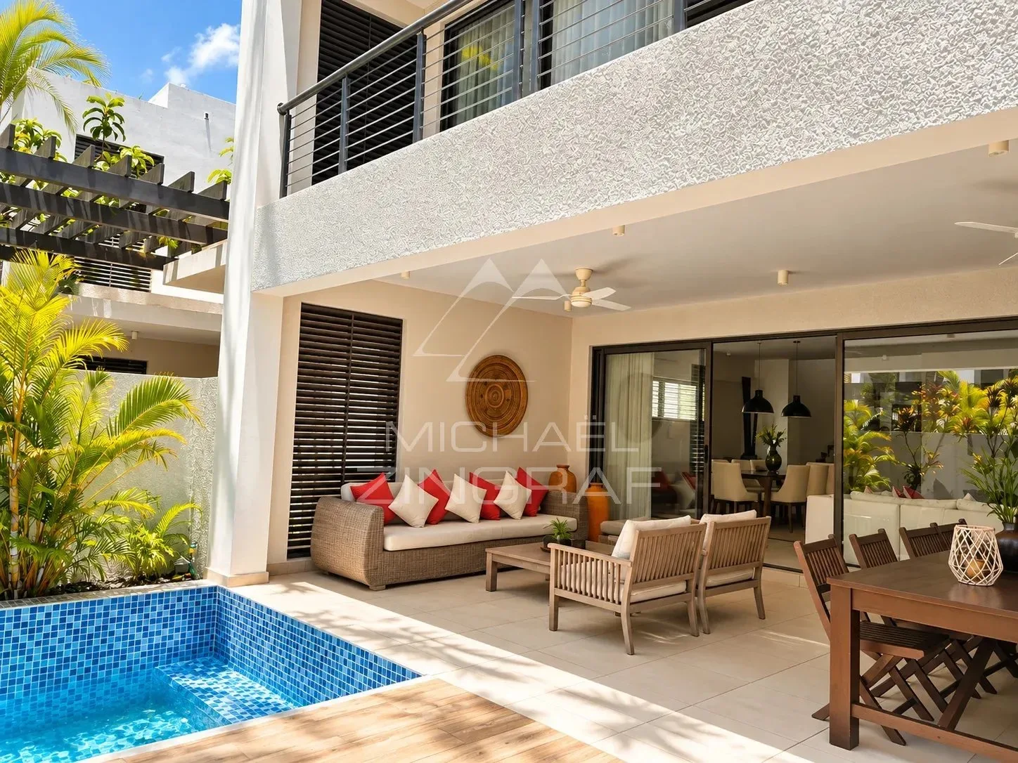 3-Bedroom Duplex Villa with Private Pool and beach access - 3