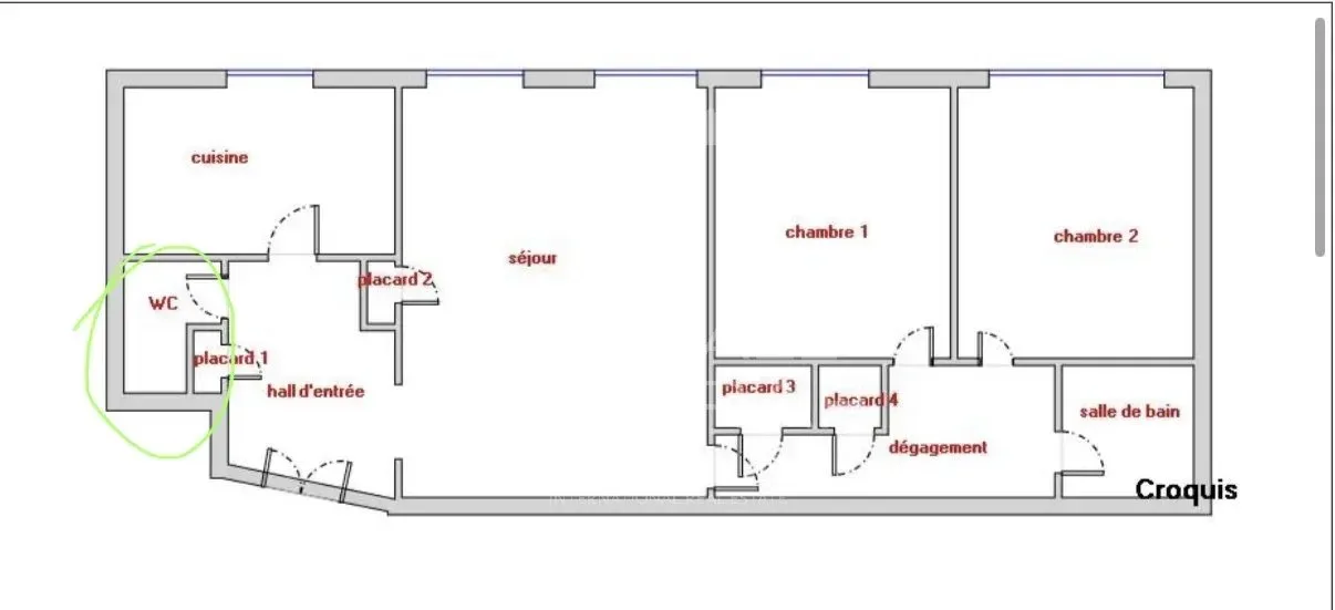NICE - CARRÉ D'OR -  RARE OPPORTUNITÉ / Appartement a rénover : - 5