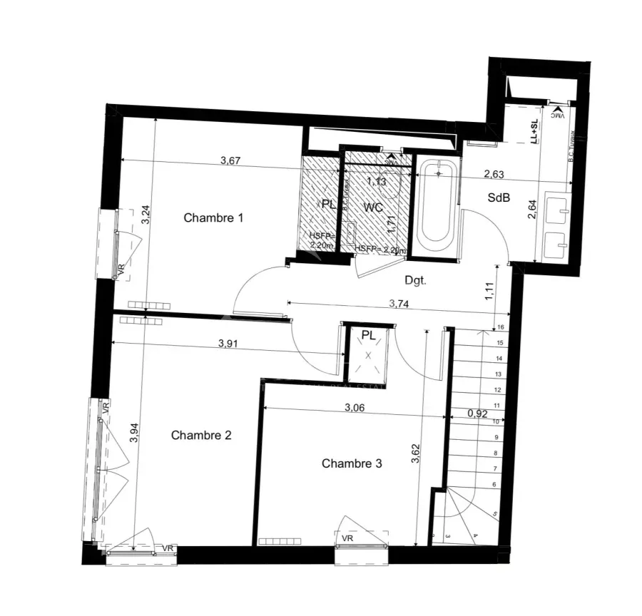A vendre - Programme Neuf - Duplex 3 chambres - Suresnes (92) - 9