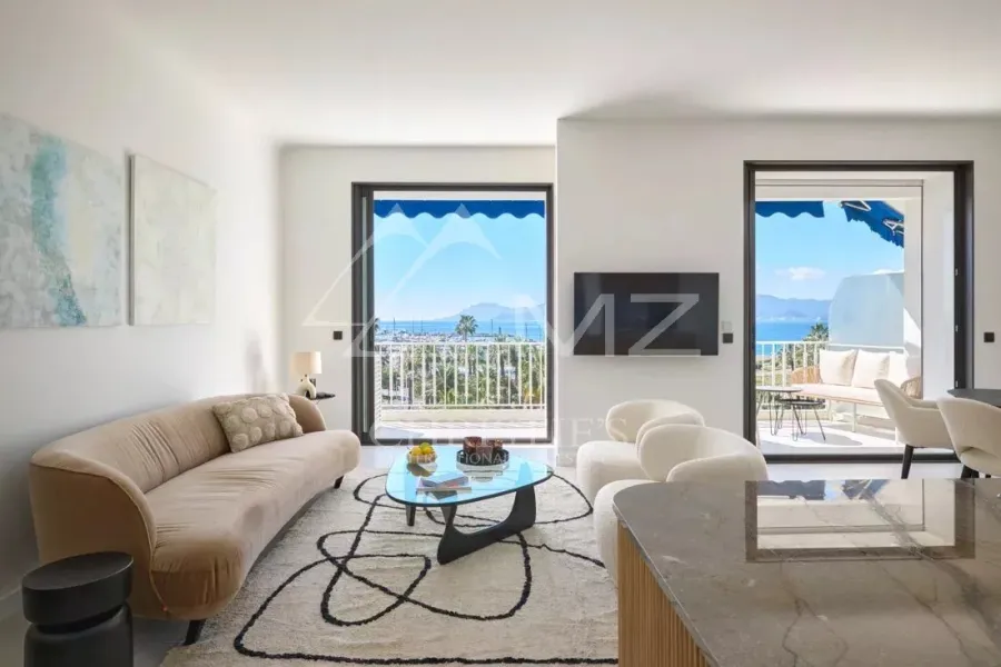 CANNES LA CROISETTE SPLENDIDE APPARTEMENT RENOVE 3 CHAMBRES VUE MER - 4
