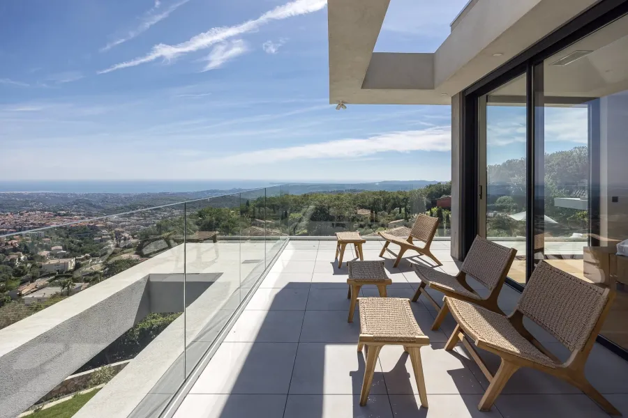 VENCE - Magnifique villa neuve contemporaine vue mer - 6