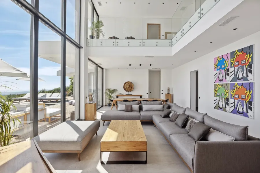 VENCE - Magnifique villa neuve contemporaine vue mer - 3