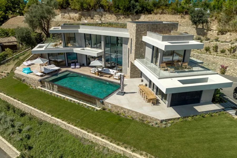 VENCE - Magnifique villa neuve contemporaine vue mer - 1
