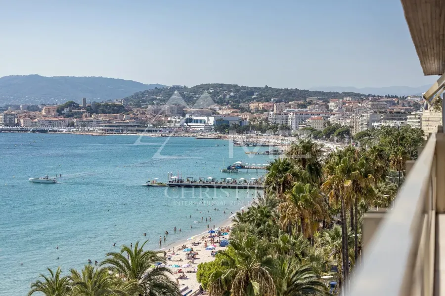 Cannes - Croisette - 3 pièces vue mer panoramique