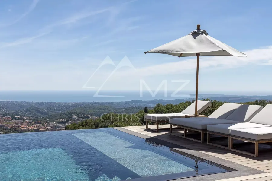 Proche Saint-Paul-de-Vence - Magnifique villa neuve contemporaine vue mer - 3
