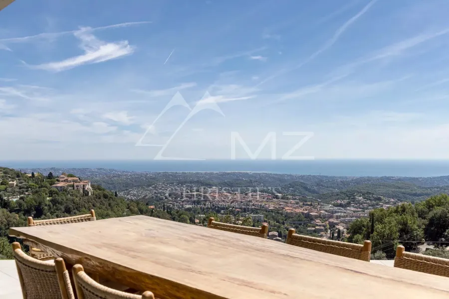 Proche Saint-Paul-de-Vence - Magnifique villa neuve contemporaine vue mer - 4