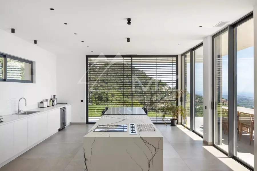 Proche Saint-Paul-de-Vence - Magnifique villa neuve contemporaine vue mer - 8