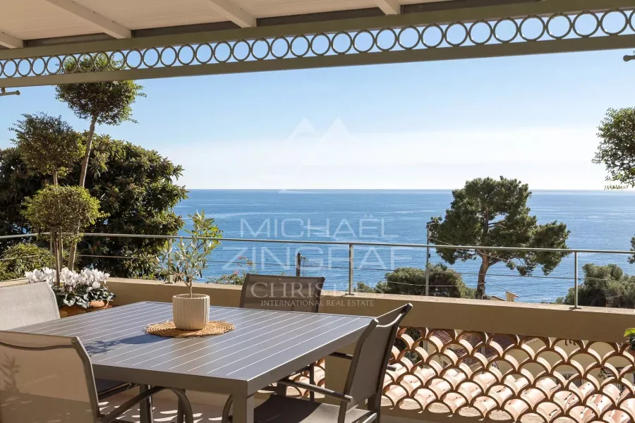ÈZE BORD DE MER – VUE MER PANORAMIQUE – À QUELQUES MINUTES DE MONACO